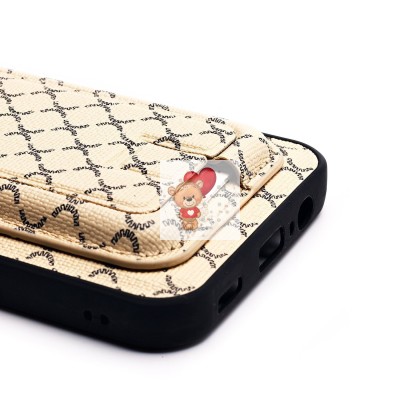 Чехол-накладка для Samsung Galaxy A14 4G (белый) - SM022 c картхолдером