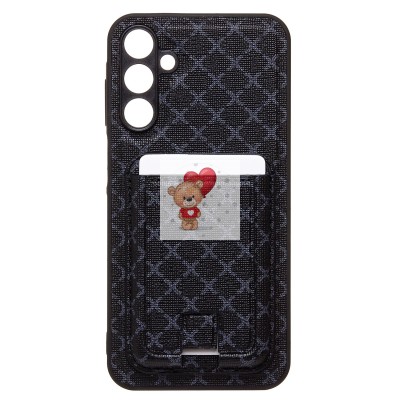 Чехол-накладка для Samsung Galaxy A15 5G (черный) - SM022 c картхолдером