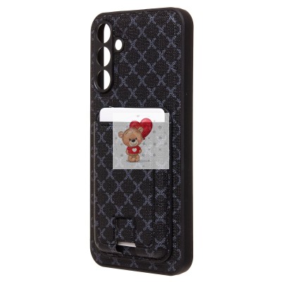 Чехол-накладка для Samsung Galaxy A15 5G (черный) - SM022 c картхолдером Чехол-накладка для Samsung Galaxy A15 5G (черный) - SM022 c картхолдером