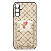 Чехол-накладка для Samsung Galaxy A15 5G (белый) - SM022 c картхолдером