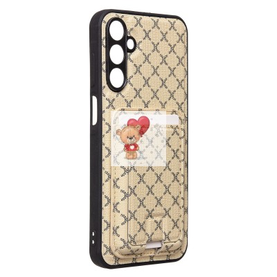 Чехол-накладка для Samsung Galaxy A15 5G (белый) - SM022 c картхолдером