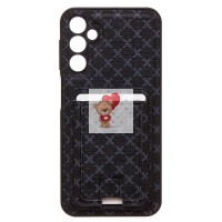 Чехол-накладка для Samsung Galaxy A24 4G (черный) - SM022 c картхолдером Чехол-накладка для Samsung Galaxy A24 4G (черный) - SM022 c картхолдером
