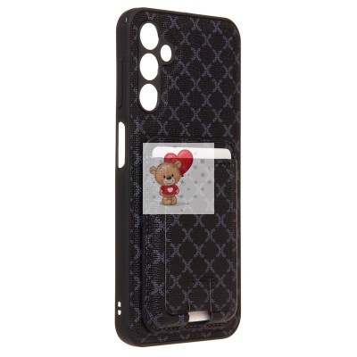 Чехол-накладка для Samsung Galaxy A24 4G (черный) - SM022 c картхолдером Чехол-накладка для Samsung Galaxy A24 4G (черный) - SM022 c картхолдером