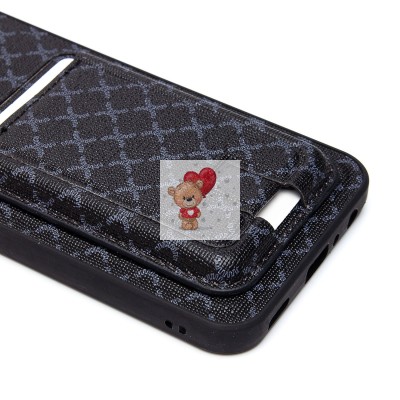 Чехол-накладка для Samsung Galaxy A24 4G (черный) - SM022 c картхолдером Чехол-накладка для Samsung Galaxy A24 4G (черный) - SM022 c картхолдером