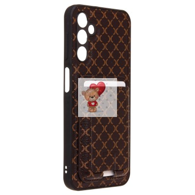 Чехол-накладка для Samsung Galaxy A24 4G (кофейный) - SM022 c картхолдером Чехол-накладка для Samsung Galaxy A24 4G (кофейный) - SM022 c картхолдером