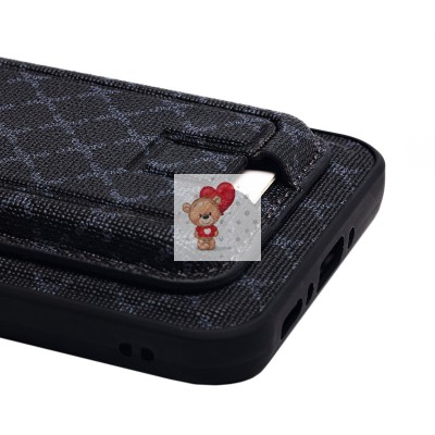 Чехол-накладка для Samsung Galaxy A34 (черный) - SM022 c картхолдером