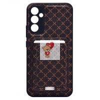 Чехол-накладка для Samsung Galaxy A34 (кофейный) - SM022 c картхолдером