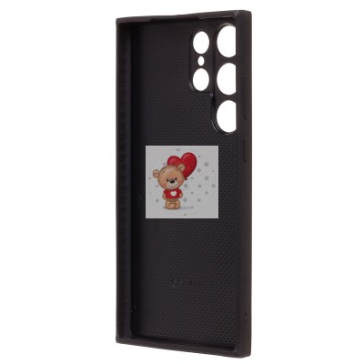 Чехол-накладка для Samsung Galaxy S23 Ultra (кофейный) - SM022 c картхолдером