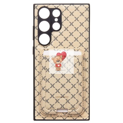 Чехол-накладка для Samsung Galaxy S23 Ultra (белый) - SM022 c картхолдером Чехол-накладка для Samsung Galaxy S23 Ultra (белый) - SM022 c картхолдером