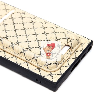 Чехол-накладка для Samsung Galaxy S23 Ultra (белый) - SM022 c картхолдером