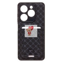 Чехол-накладка для Tecno Pop 8 (черный) - SM022 c картхолдером Чехол-накладка для Tecno Pop 8 (черный) - SM022 c картхолдером