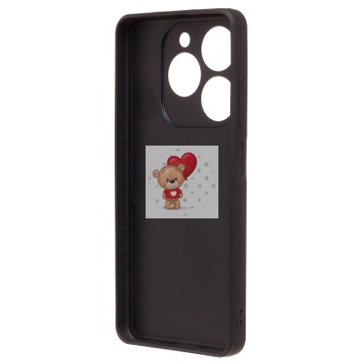 Чехол-накладка для Tecno Spark 20/Spark 20C (кофейный) - SM022 c картхолдером Чехол-накладка для Tecno Spark 20/Spark 20C (кофейный) - SM022 c картхолдером