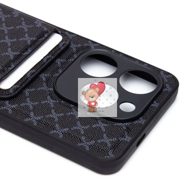 Чехол-накладка для Tecno Spark Go 2024 (черный) - SM022 c картхолдером