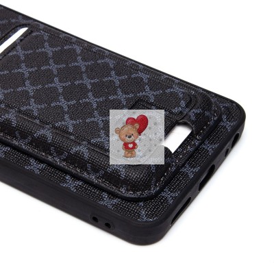 Чехол-накладка для Tecno Spark Go 2024 (черный) - SM022 c картхолдером