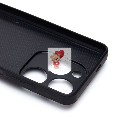 Чехол-накладка для Tecno Spark Go 2024 (черный) - SM022 c картхолдером