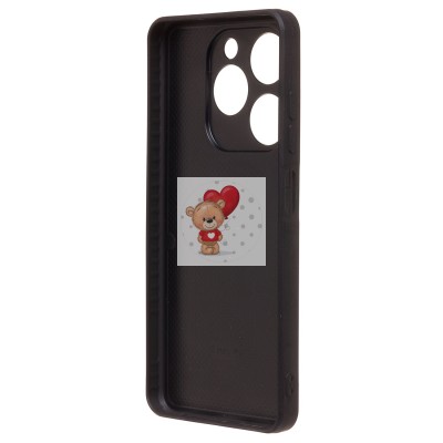 Чехол-накладка для Tecno Spark Go 2024 (кофейный) - SM022 c картхолдером