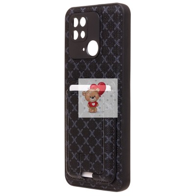 Чехол-накладка для Xiaomi Redmi 10C (черный) - SM022 c картхолдером Чехол-накладка для Xiaomi Redmi 10C (черный) - SM022 c картхолдером