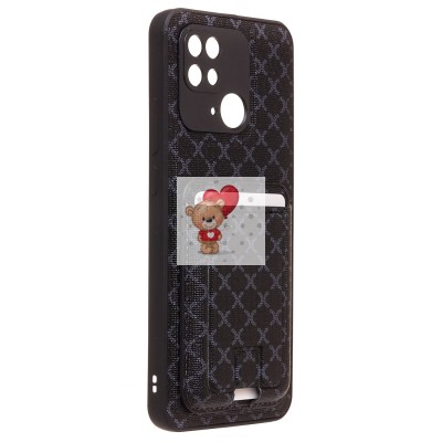 Чехол-накладка для Xiaomi Redmi 10C (черный) - SM022 c картхолдером Чехол-накладка для Xiaomi Redmi 10C (черный) - SM022 c картхолдером