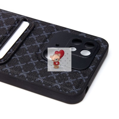 Чехол-накладка для Xiaomi Redmi 10C (черный) - SM022 c картхолдером Чехол-накладка для Xiaomi Redmi 10C (черный) - SM022 c картхолдером