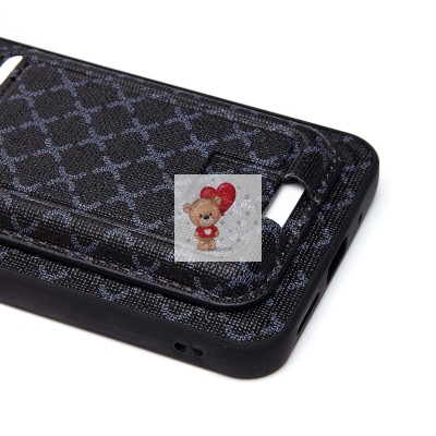 Чехол-накладка для Xiaomi Redmi 10C (черный) - SM022 c картхолдером Чехол-накладка для Xiaomi Redmi 10C (черный) - SM022 c картхолдером