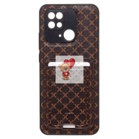 Чехол-накладка для Xiaomi Redmi 10C (кофейный) - SM022 c картхолдером Чехол-накладка для Xiaomi Redmi 10C (кофейный) - SM022 c картхолдером