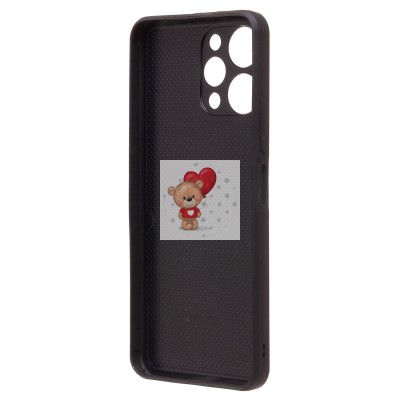 Чехол-накладка для Xiaomi Redmi 12 4G (черный) - SM022 c картхолдером