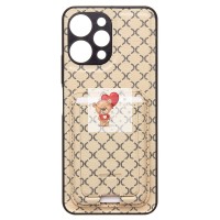 Чехол-накладка для Xiaomi Redmi 12 4G (белый) - SM022 c картхолдером