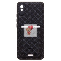 Чехол-накладка для Xiaomi Redmi 9A (черный) - SM022 c картхолдером