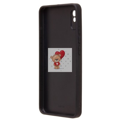 Чехол-накладка для Xiaomi Redmi 9A (кофейный) - SM022 c картхолдером