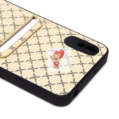 Чехол-накладка для Xiaomi Redmi 9A (белый) - SM022 c картхолдером