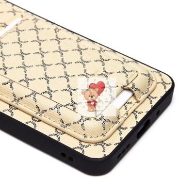 Чехол-накладка для Xiaomi Redmi 9A (белый) - SM022 c картхолдером