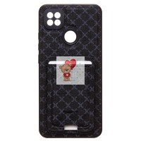 Чехол-накладка для Xiaomi Redmi 9C (черный) - SM022 c картхолдером