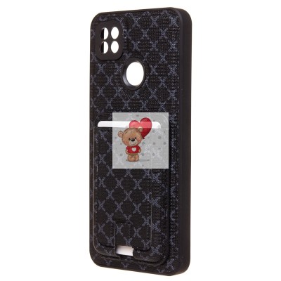 Чехол-накладка для Xiaomi Redmi 9C (черный) - SM022 c картхолдером