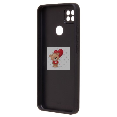 Чехол-накладка для Xiaomi Redmi 9C (черный) - SM022 c картхолдером