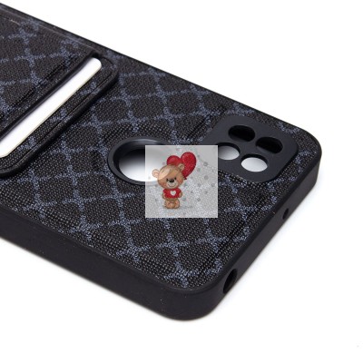 Чехол-накладка для Xiaomi Redmi 9C (черный) - SM022 c картхолдером