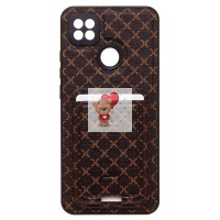 Чехол-накладка для Xiaomi Redmi 9C (кофейный) - SM022 c картхолдером Чехол-накладка для Xiaomi Redmi 9C (кофейный) - SM022 c картхолдером