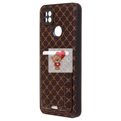 Чехол-накладка для Xiaomi Redmi 9C (кофейный) - SM022 c картхолдером