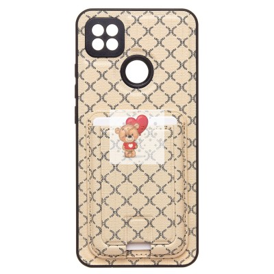 Чехол-накладка для Xiaomi Redmi 9C (белый) - SM022 c картхолдером