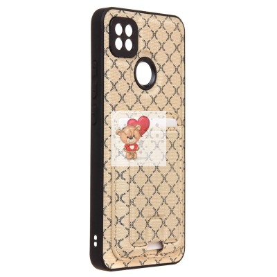 Чехол-накладка для Xiaomi Redmi 9C (белый) - SM022 c картхолдером