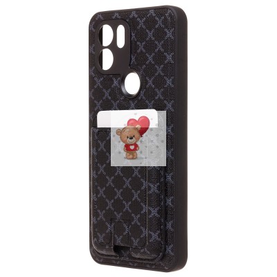 Чехол-накладка для Xiaomi Redmi A1+ (черный) - SM022 c картхолдером