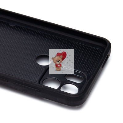 Чехол-накладка для Xiaomi Redmi A1+ (черный) - SM022 c картхолдером