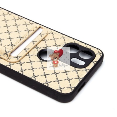 Чехол-накладка для Xiaomi Redmi A1+ (белый) - SM022 c картхолдером