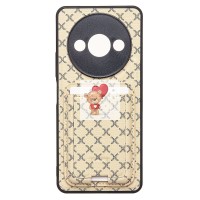 Чехол-накладка для Xiaomi Poco C61 (белый) - SM022 c картхолдером