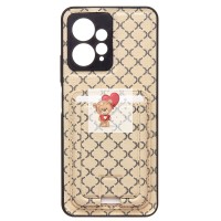 Чехол-накладка для Xiaomi Redmi Note 12 4G (белый) - SM022 c картхолдером