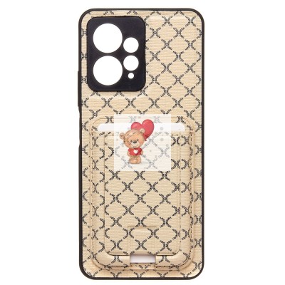 Чехол-накладка для Xiaomi Redmi Note 12 4G (белый) - SM022 c картхолдером Чехол-накладка для Xiaomi Redmi Note 12 4G (белый) - SM022 c картхолдером