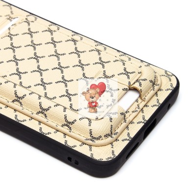 Чехол-накладка для Xiaomi Redmi Note 12 4G (белый) - SM022 c картхолдером