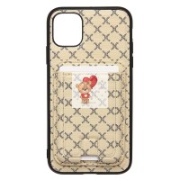 Чехол-накладка для Apple iPhone 11 (белый) - SM022 SafeMag c картхолдером