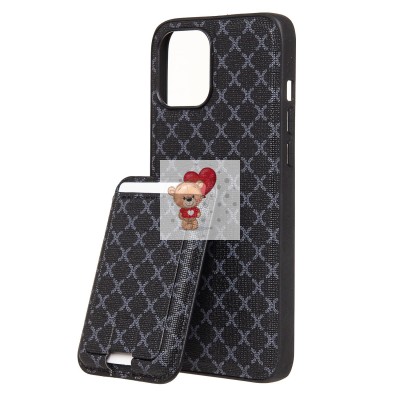 Чехол-накладка для Apple iPhone 12 Pro Max (черный) - SM022 SafeMag c картхолдером