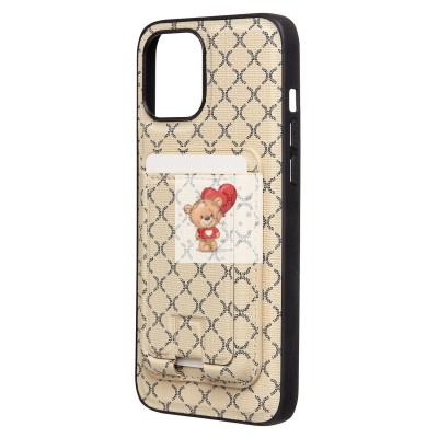 Чехол-накладка для Apple iPhone 12 Pro Max (белый) - SM022 SafeMag c картхолдером