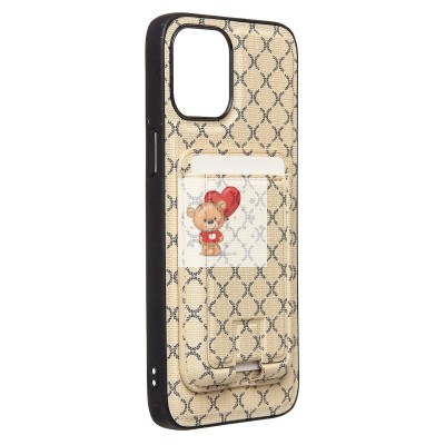 Чехол-накладка для Apple iPhone 12 Pro Max (белый) - SM022 SafeMag c картхолдером